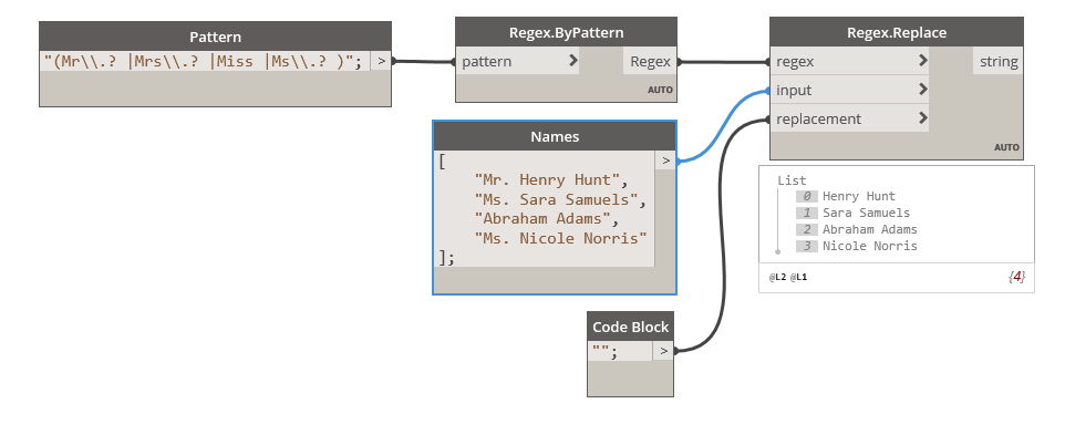 RegEx Regular Expressions In Dynamo Revit 